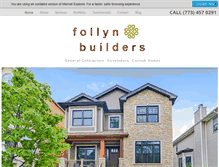 Tablet Screenshot of follynbuilders.com